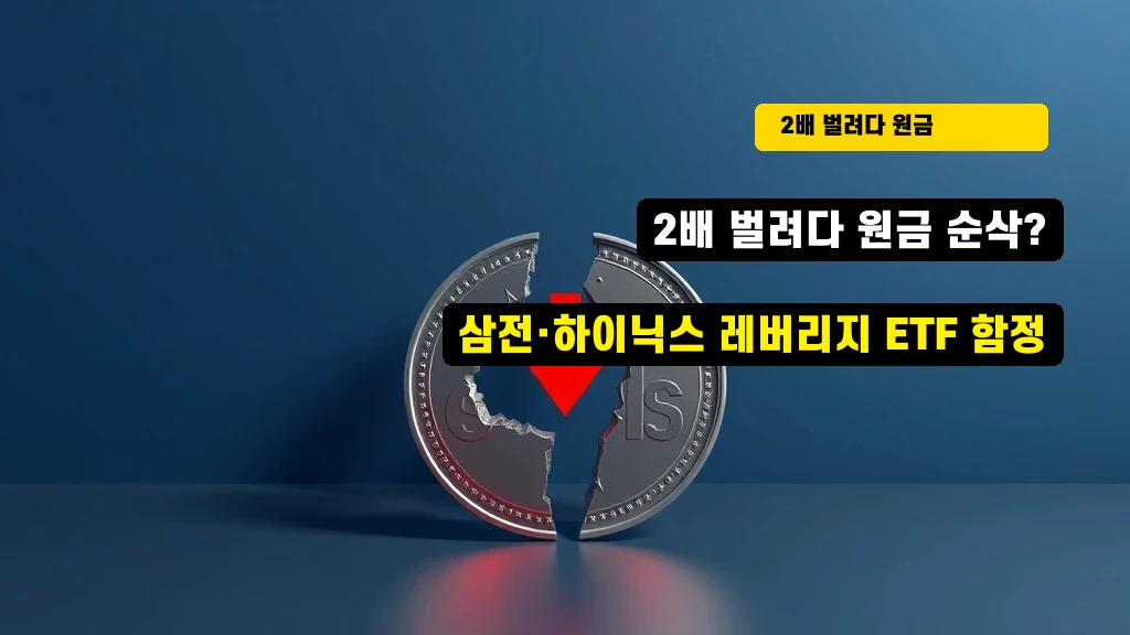 2배 벌려다 원금 순삭? 삼전·하이닉스 레버리지 ETF 함정