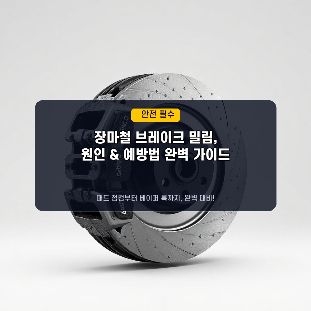 장마철 브레이크 밀림 현상 원인과 패드 점검 및 베이퍼 록 예방법 완벽 가이드