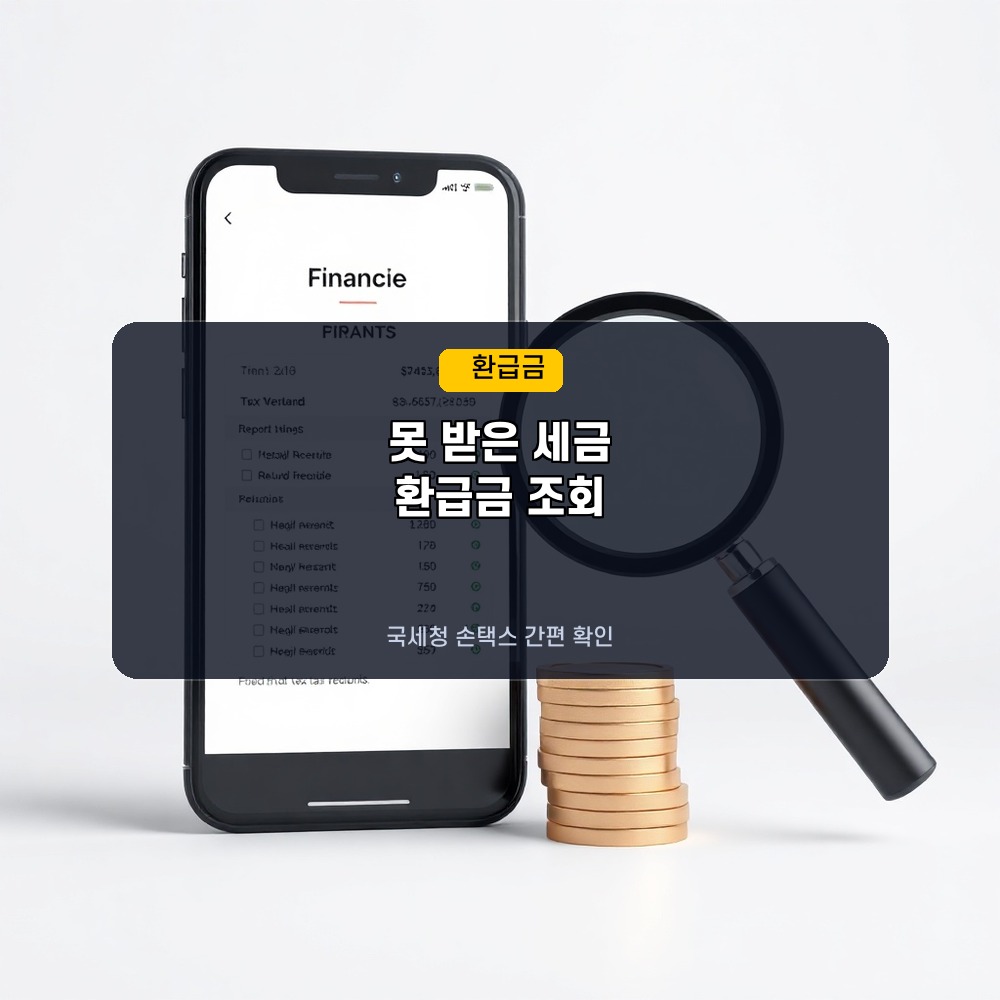 종합소득세 미수령 환급금 조회 방법 및 국세청 손택스 지급일 확인