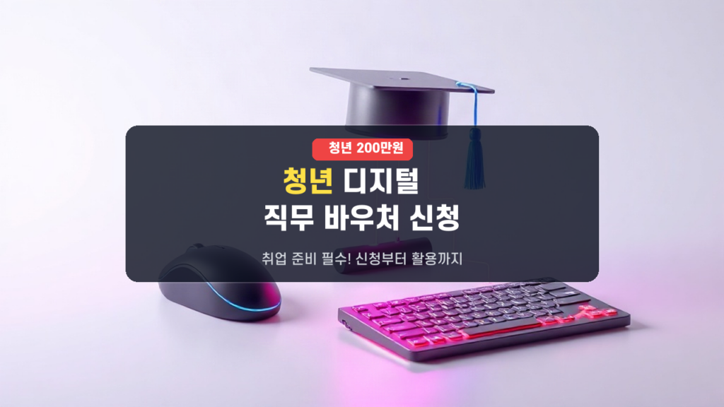 미취업 청년 주목! 2026년 9월 디지털 직무 역량 강화 바우처 200만원 지원, 신청 방법은?
