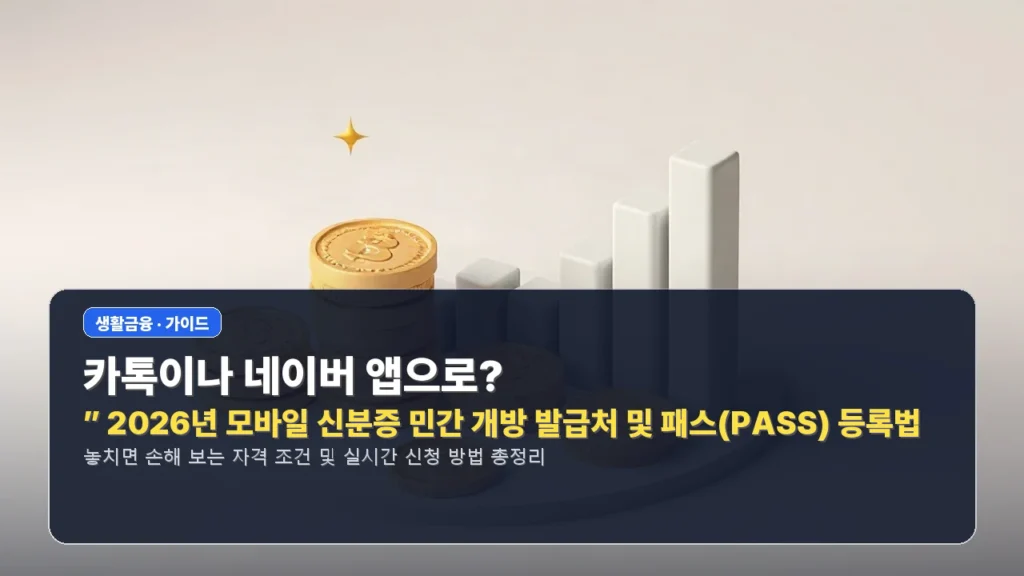 “카톡이나 네이버 앱으로?” 2026년 모바일 신분증 민간 개방 발급처 및 패스(PASS) 등록법