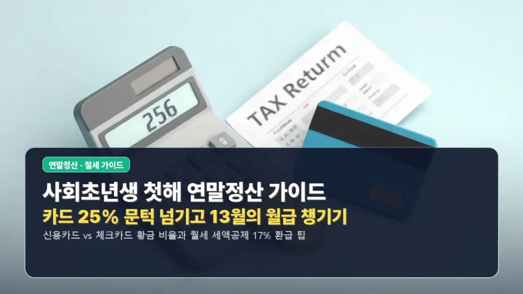 사회초년생 연말정산 ‘첫해에 뭘 챙겨야 할까’ 13월의 월급
