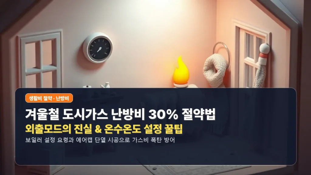 난방비 ‘겨울 오기 전 뭘 준비해야 할까’ 도시가스 절약법 정리